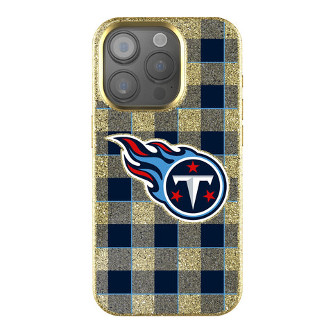 Tennessee Titans Plaid Bling Phone Case-0