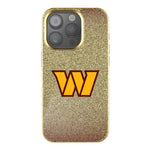 Washington Commanders Linen Bling Phone Case for Apple iPhone