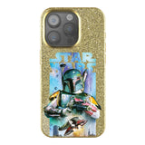Star Wars Boba Fett Portrait Collage Bling Phone Case