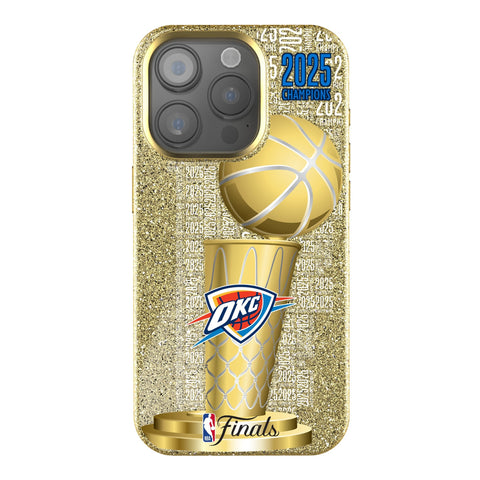 Oklahoma City Thunder 2025 NBA Champions Bling Phone Case for Apple iPhone