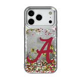 University of Alabama Crimson Tide Script A Confetti Glitter Phone Case for Apple iPhone 17 Series