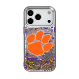 Clemson University Tigers Paisley Glitter Phone Case for Apple iPhone 17 Series