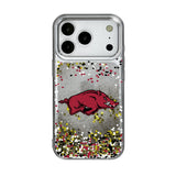 University of Arkansas Fayetteville Razorbacks Confetti Glitter Phone Case for Apple iPhone 17 Series