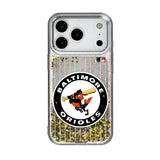 Baltimore Orioles 1966-1969 - Cooperstown Collection Pinstripe Glitter Phone Case for Apple iPhone 17 Series