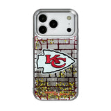 Kansas City Chiefs Brick Wall Glitter Phone Case for Apple iPhone 17 Series