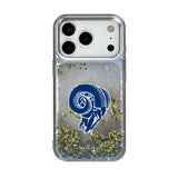 Los Angeles Rams Historic Collection Linen Glitter Phone Case for Apple iPhone 17 Series