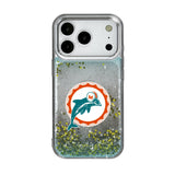 Miami Dolphins 1966-1973 Historic Collection Linen Glitter Phone Case for Apple iPhone 17 Series