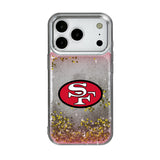 San Francisco 49ers Historic Collection Linen Glitter Phone Case for Apple iPhone 17 Series