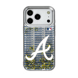 Atlanta Braves Text Backdrop Glitter Phone Case for Apple iPhone 17 Series