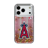 Los Angeles Angels Text Backdrop Glitter Phone Case for Apple iPhone 17 Series