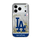LA Dodgers Personalized EndZone Plus Glitter Phone Case for Apple iPhone 17 Series