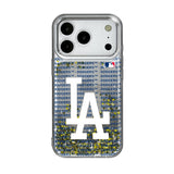 LA Dodgers Text Backdrop Glitter Phone Case for Apple iPhone 17 Series