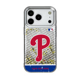 Philadelphia Phillies Personalized EndZone Plus Glitter Phone Case for Apple iPhone 17 Series