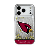 Arizona Cardinals Personalized EndZone Plus Glitter Phone Case for Apple iPhone 17 Series