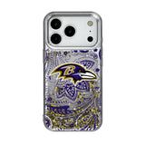 Baltimore Ravens Paisley Glitter Phone Case for Apple iPhone 17 Series
