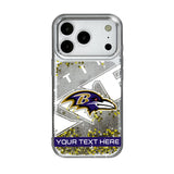 Baltimore Ravens Personalized Tilt Glitter Phone Case for Apple iPhone 17 Series