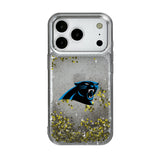 Carolina Panthers Linen Glitter Phone Case for Apple iPhone 17 Series