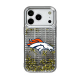 Denver Broncos Text Backdrop Glitter Phone Case for Apple iPhone 17 Series