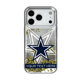 Dallas Cowboys Personalized Tilt Glitter Phone Case for Apple iPhone 17 Series