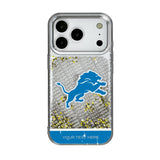Detroit Lions Personalized EndZone Plus Glitter Phone Case for Apple iPhone 17 Series