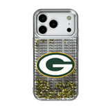 Green Bay Packers Text Backdrop Glitter Phone Case for Apple iPhone 17 Series