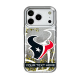 Houston Texans Personalized Tilt Glitter Phone Case for Apple iPhone 17 Series