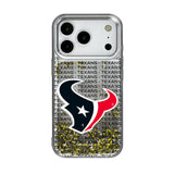 Houston Texans Text Backdrop Glitter Phone Case for Apple iPhone 17 Series