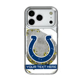 Indianapolis Colts Personalized Tilt Glitter Phone Case for Apple iPhone 17 Series