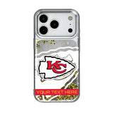 Kansas City Chiefs Personalized Tilt Glitter Phone Case for Apple iPhone 17 Series