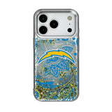 Los Angeles Chargers Paisley Glitter Phone Case for Apple iPhone 17 Series