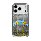 Los Angeles Chargers Text Backdrop Glitter Phone Case for Apple iPhone 17 Series