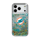 Miami Dolphins Paisley Glitter Phone Case for Apple iPhone 17 Series