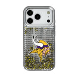 Minnesota Vikings Text Backdrop Glitter Phone Case for Apple iPhone 17 Series