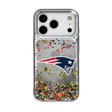 New England Patriots Confetti Glitter Phone Case for Apple iPhone 17 Series