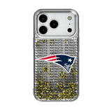 New England Patriots Text Backdrop Glitter Phone Case for Apple iPhone 17 Series
