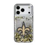 New Orleans Saints Confetti Glitter Phone Case for Apple iPhone 17 Series