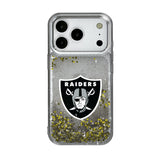 Las Vegas Raiders Linen Glitter Phone Case for Apple iPhone 17 Series