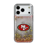 San Francisco 49ers Linen Glitter Phone Case for Apple iPhone 17 Series