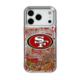San Francisco 49ers Paisley Glitter Phone Case for Apple iPhone 17 Series