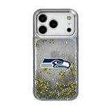 Seattle Seahawks Linen Glitter Phone Case for Apple iPhone 17 Series