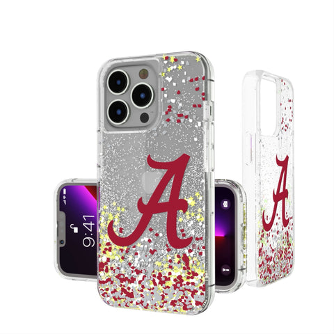University of Alabama Crimson Tide Script A Confetti Glitter Phone Case
