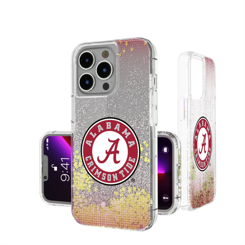 University of Alabama Crimson Tide Linen Glitter Phone Case