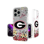 University of Georgia Bulldogs Confetti Glitter Phone Case for Apple iPhone