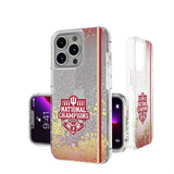 Indiana University Hoosiers 2025 College Football Playoff National Champion Glitter Phone Case for Apple iPhone