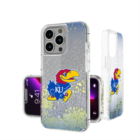 University of Kansas Jayhawks Linen Glitter Phone Case