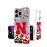 University of Nebraska Huskers Block N Confetti Glitter Phone Case