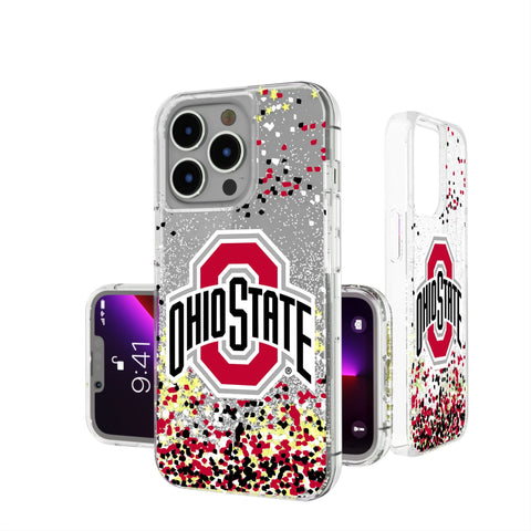 Ohio State University Buckeyes Confetti Glitter Phone Case
