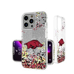 University of Arkansas Fayetteville Razorbacks Confetti Glitter Phone Case