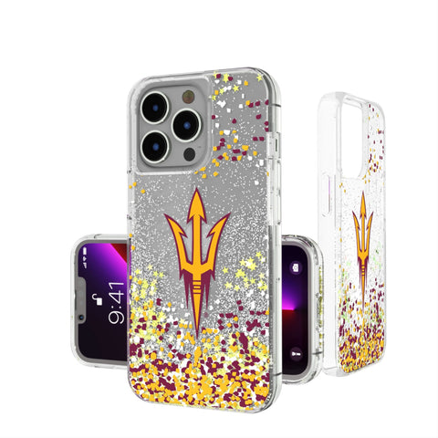 Arizona State University Sun Devils Confetti Glitter Phone Case-0