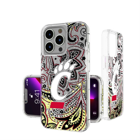 Cincinnati Bearcats Paisley Glitter Case-0